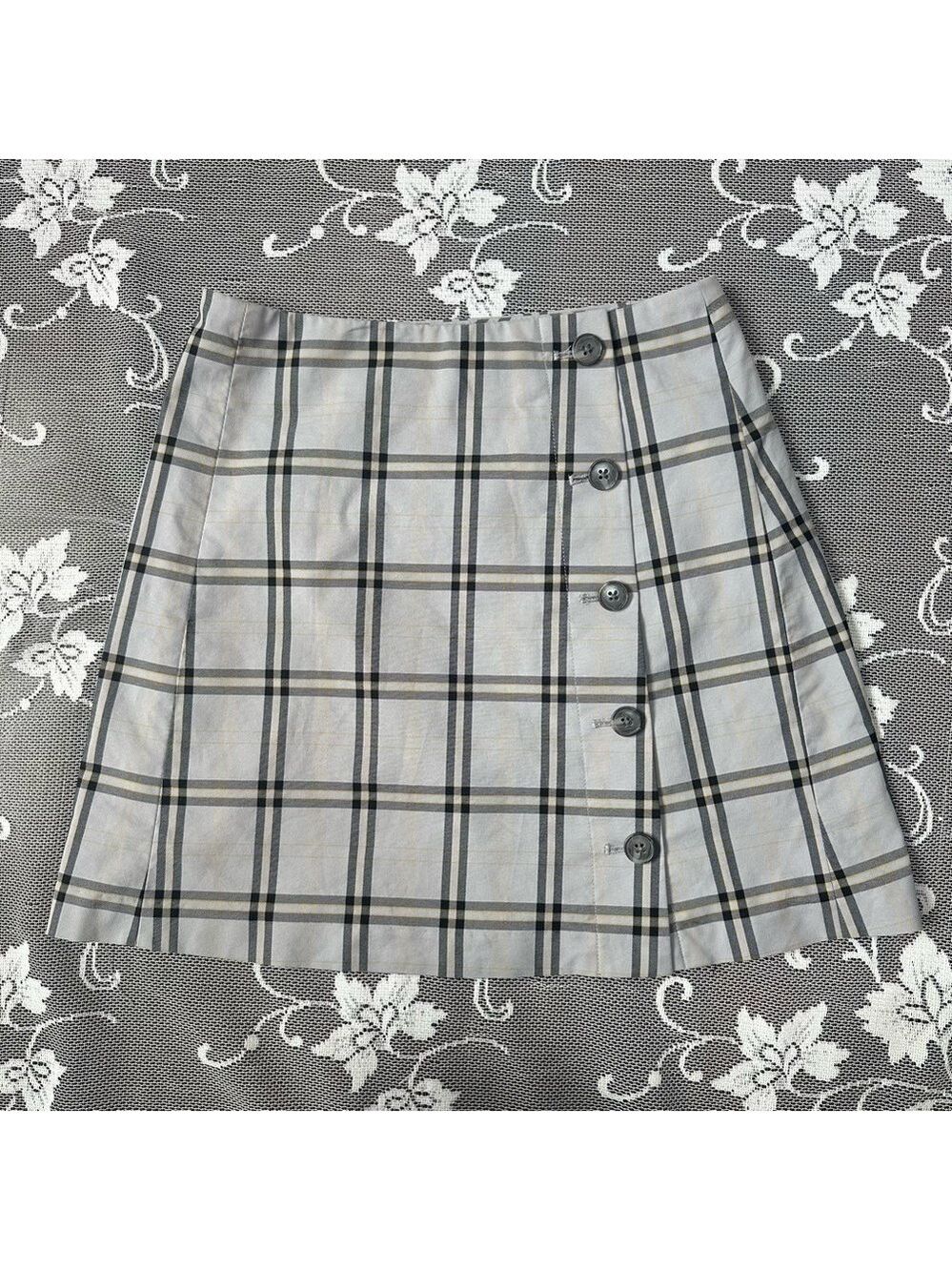 Aritzia Sunday Best Yuri Plaid Mini Skirt Sz 0 - Picture 3 of 11